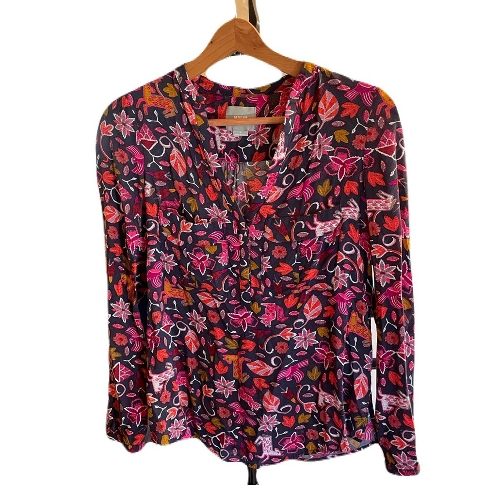 Maeve Blouse Size 2 Colorful Pattern